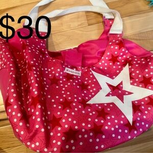 American Girl Pink Star Tote Bag fo doll with matching bag for doll